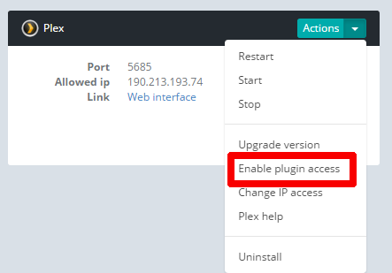 Enable Plug-in Access